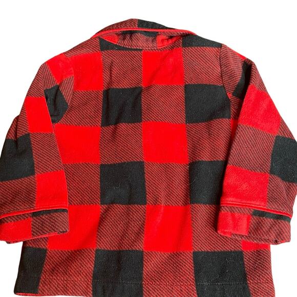 Baby Gap Pajamas 18-24 Months Set PJ Top Bottom Buffalo Plaid 2 pc Flannel Red - Picture 7 of 16
